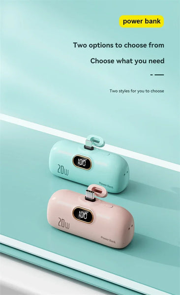 Green and Pink power banks