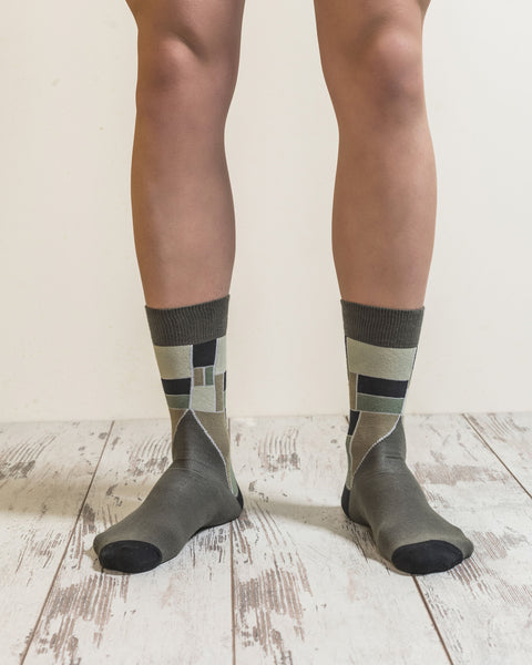 Men's Sage Cube Socks - Regeneration Zone