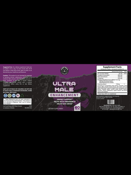Ultra Male Enhancement- Natural Male Enhancing Supplement (60 Tablets) - Regeneration Zone