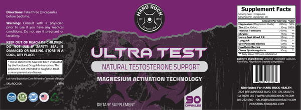 Ultra Test Natural Testosterone Booster - Regeneration Zone