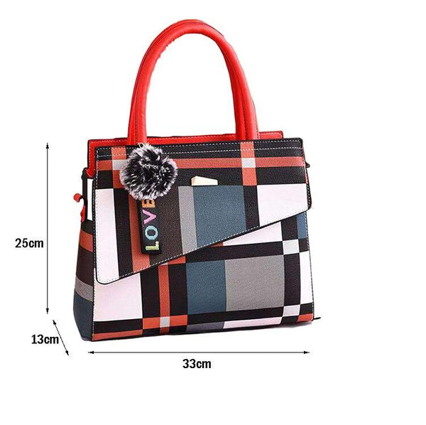 Patchwork Casual Large Shoulder Handbag - Regeneration Zone