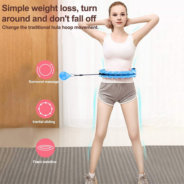 24 Detachable Knots Adjustable Smart Hula Hoop Weight Loss Exercise SP - Regeneration Zone