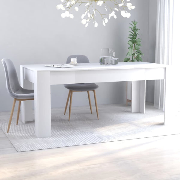 Dining Table White 63"x31.5"x30" Chipboard - Regeneration Zone