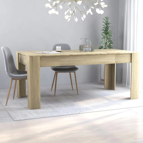 Dining Table White 63"x31.5"x30" Chipboard - Regeneration Zone