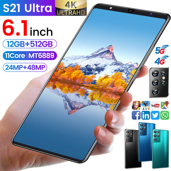 Big Screen Android S21U Ultra Smartphone 512 GB (Unlocked) - Regeneration Zone