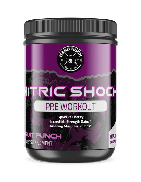 Nitric Shock Pre Workout- Fruit Punch - Regeneration Zone