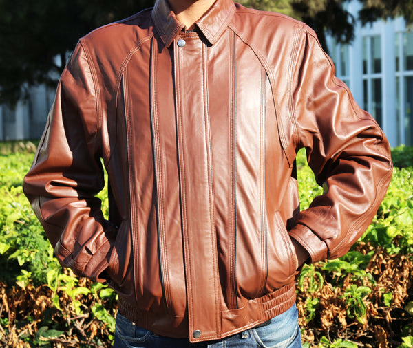 Theo - Leather  Jacket  for Men - Leather Genuine - Regeneration Zone