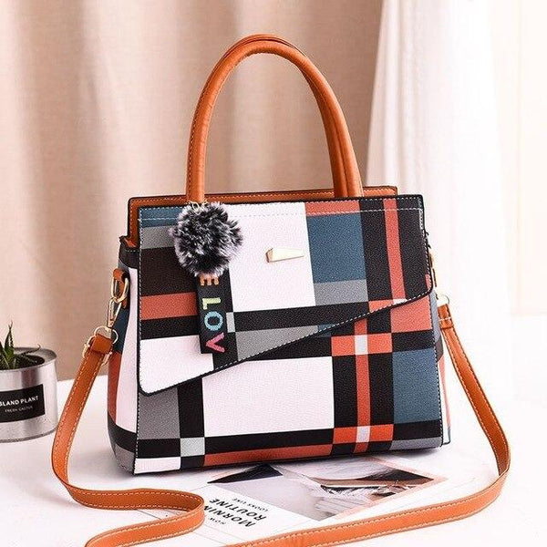 Patchwork Casual Large Shoulder Handbag - Regeneration Zone