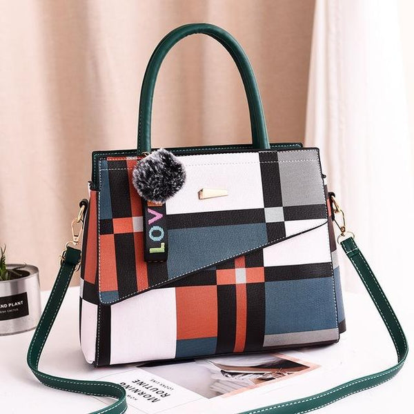 Patchwork Casual Large Shoulder Handbag - Regeneration Zone