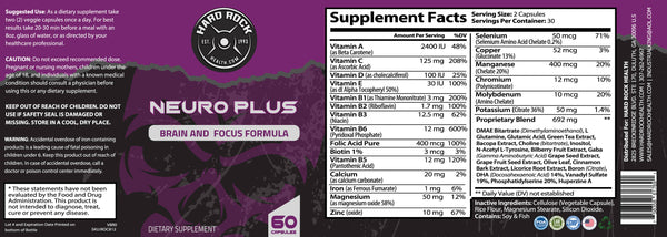 Neuro Plus- Brain and Focus Formula - Regeneration Zone