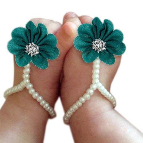 Infant Newborn Baby Girl Sandals Classic Pearl - Regeneration Zone