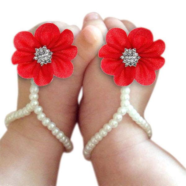 Infant Newborn Baby Girl Sandals Classic Pearl - Regeneration Zone
