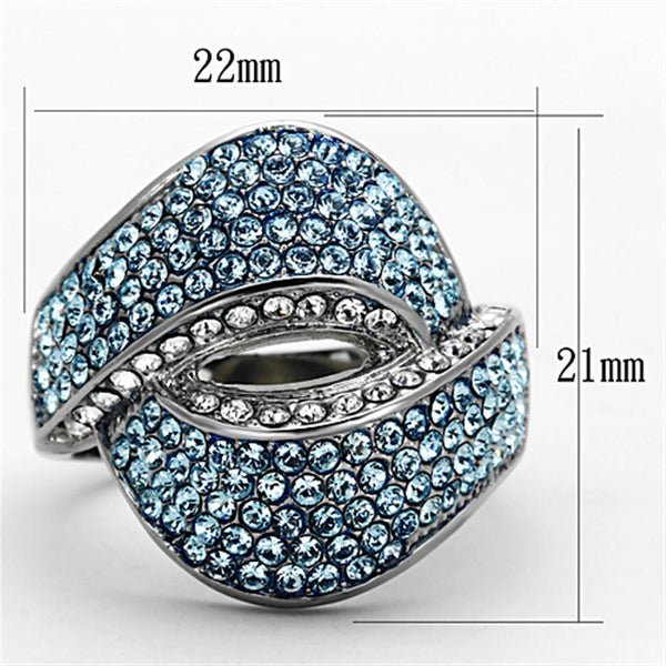 Women Stainless Steel Synthetic Crystal Rings - Regeneration Zone