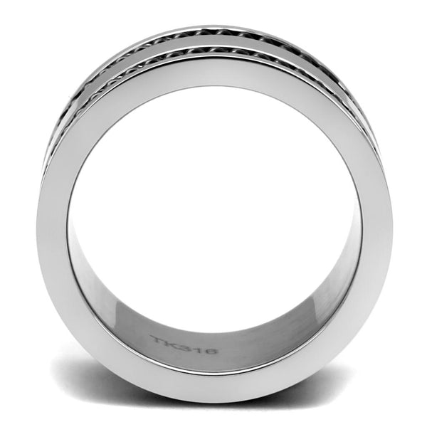 Men Stainless Steel Epoxy Rings TK2927- Regeneration Zone