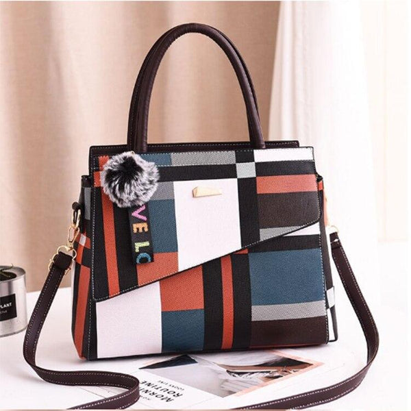 Patchwork Casual Large Shoulder Handbag - Regeneration Zone