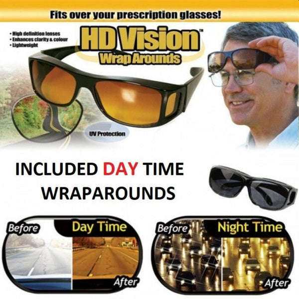 HD Night & Day Vision Wraparound Sunglasses - Regeneration Zone