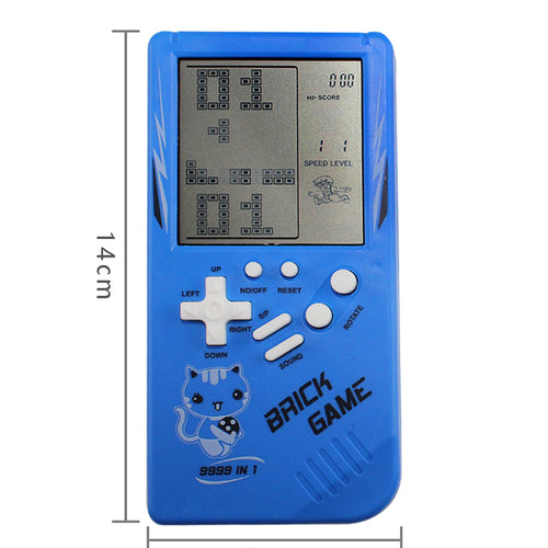 Retro Childhood Tetris Handheld Game Player Blue - Regeneration Zone