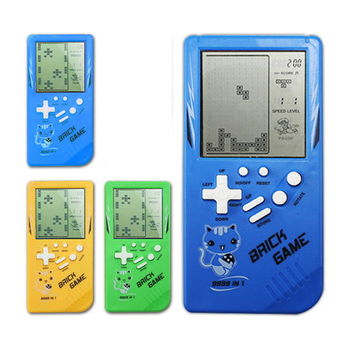 Retro Childhood Tetris Handheld Game Player Blue - Regeneration Zone
