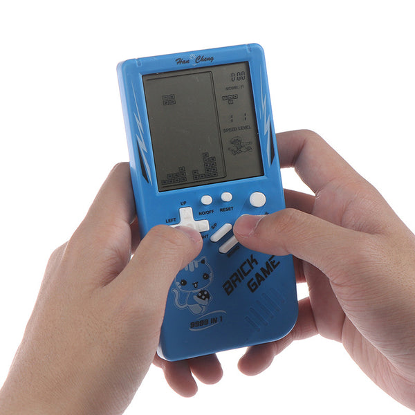 Retro Childhood Tetris Handheld Game Player Blue - Regeneration Zone