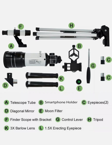 Dragon Z9i Astronomical Telescope Toy for UFO and Stars Viewing - Regeneration Zone