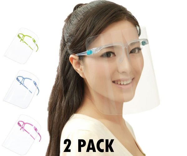 Face Shield Guard Mask Safety Protection With Glasses -2 Pack - Regeneration Zone