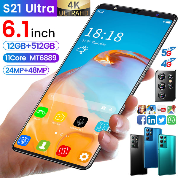Big Screen Android S21U Ultra Smartphone 512 GB (Unlocked) - Regeneration Zone