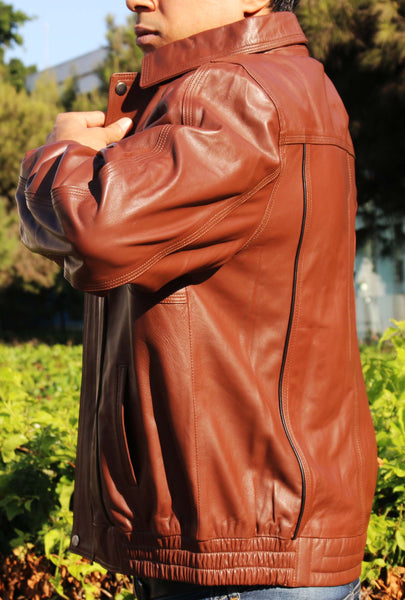 Theo - Leather  Jacket  for Men - Leather Genuine - Regeneration Zone