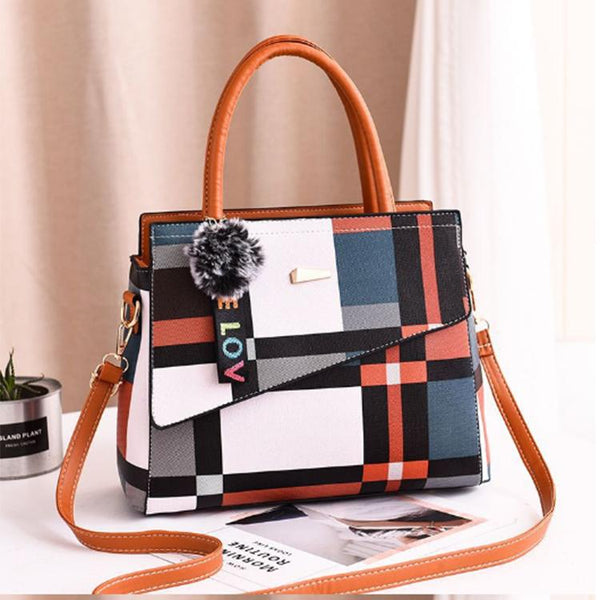 Patchwork Casual Large Shoulder Handbag - Regeneration Zone