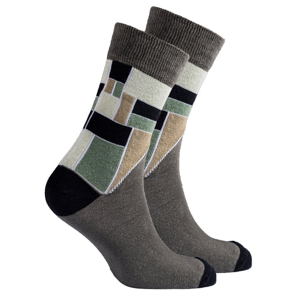 Men's Sage Cube Socks - Regeneration Zone