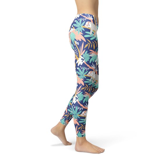 Womens Sloth Leggings - Regeneration Zone