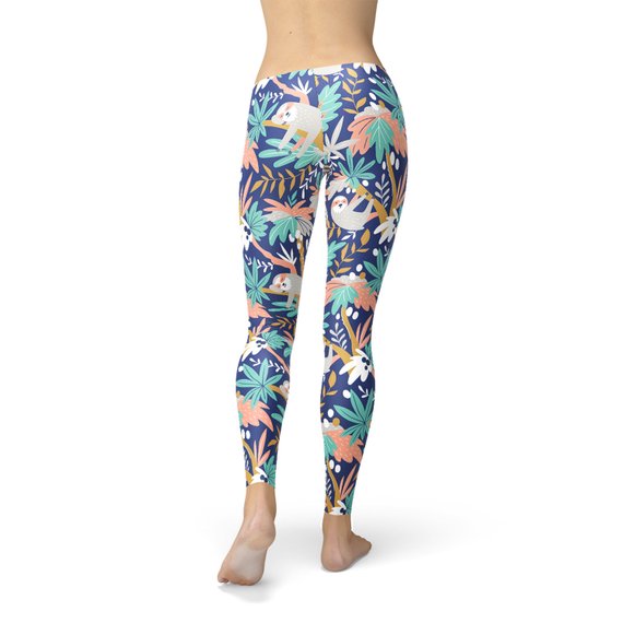 Womens Sloth Leggings - Regeneration Zone