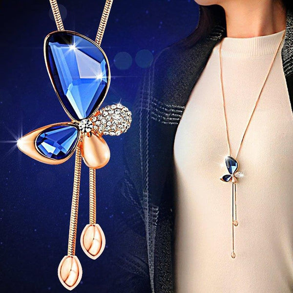 Crystal Butterfly Necklace - Regeneration Zone