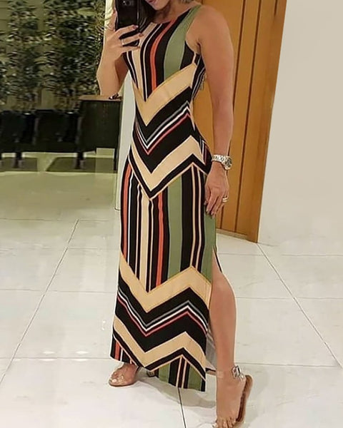 Sleeveless Long Dress - Regeneration Zone