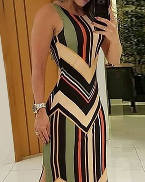 Sleeveless Long Dress - Regeneration Zone