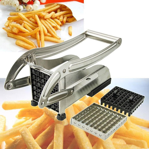 Stainless Steel French Fries and Potato Cutter with 2 Different Blades - Regeneration Zone