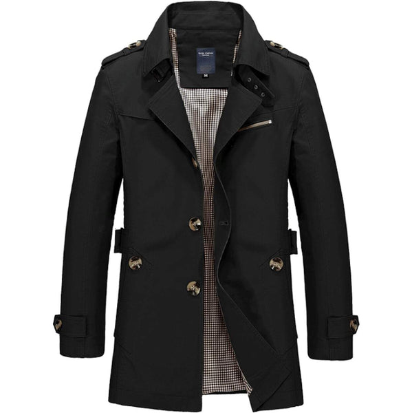 Mens Classic Trench Coat - Regeneration Zone