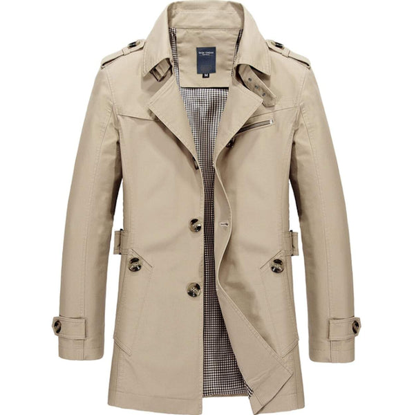 Mens Classic Trench Coat - Regeneration Zone